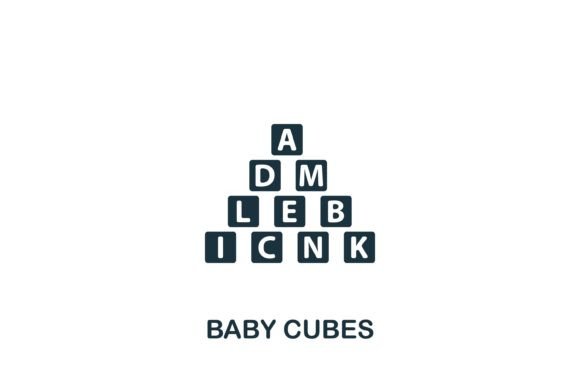 Baby Cubes Icon Graphics and Icons for Crafters