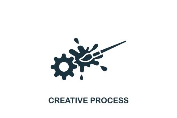 Creative Process Icon: Modern Graphics for Smart Icons