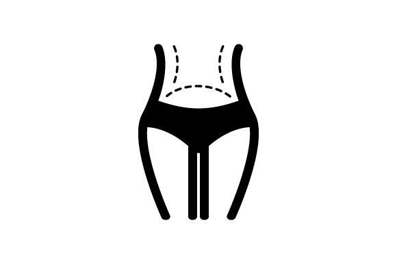 Female Body Liposuction Icon Graphics for Modern Icons