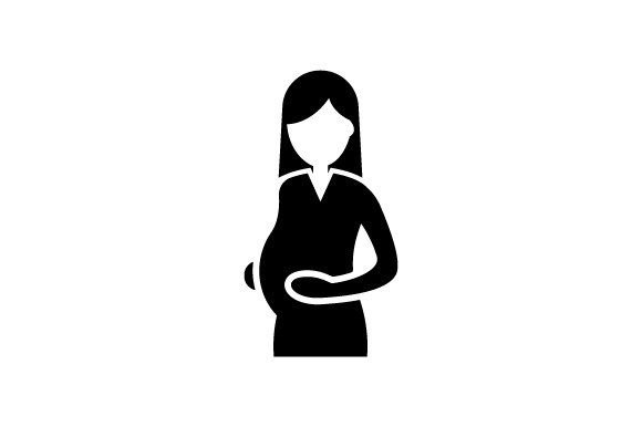 Pregnant Woman Icon Graphics and Icons Review