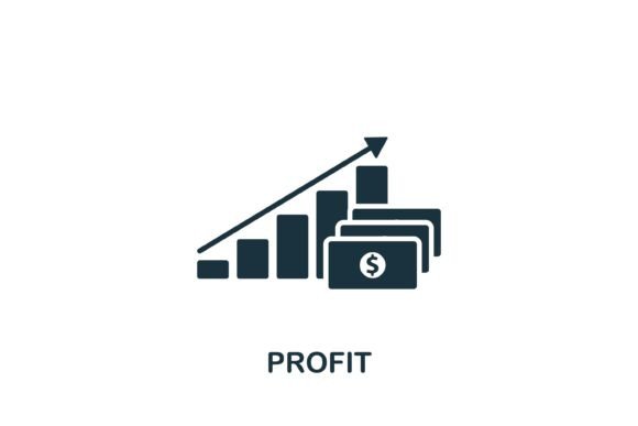 Profit Icon Graphics and Icons for Handmade Business