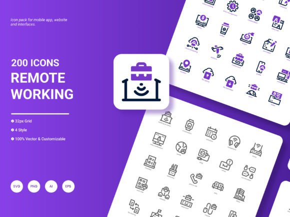 Remote Working Icon Pack Review