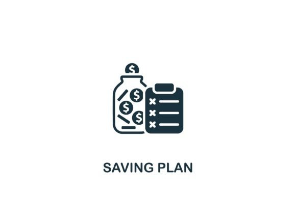 Saving Plan Icon Review for Modern Graphics and Icons