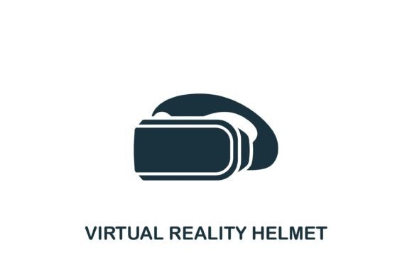 Virtual Reality Helmet Icon Graphics and Icons Review