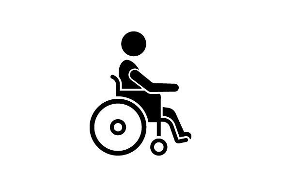 Wheelchair with Patient Icon Review for Real Embroidery